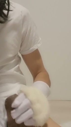 Femboy Kitten Jerking Off And Cumming In Her Diaper   Clip 1