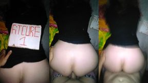 mi novia con vestido en cuatro