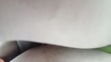 Wife in dress gets creampie