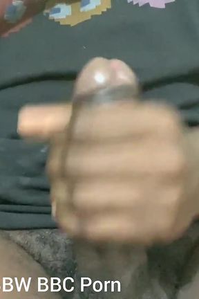 Stroking My BBC Cumming Hard