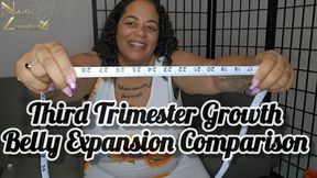 Third Trimester Belly Growth Expansion Comparison 1080