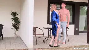 Seductive blonde Molly Devon blows cock before hardcore sex