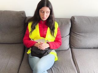 Caught Bus Conductor Cheating Passengers and Drilled Him Cum in Twat