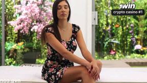 Exotic Brazilian-Italian goddess with tall, spectacular gams and irresistible enthusiasm to satisfy - captivating HD porn!