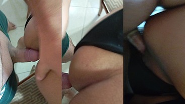 Jantei minha esposa na mesa de jantar