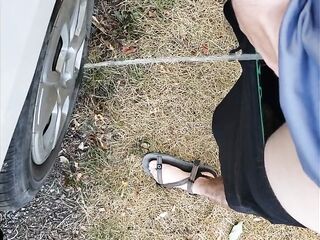 FTM Pee Desperation Spray Car Tire