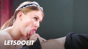 Czech chick Lucy Lis gets wild with masked man
