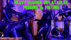 Inflatable Sack with Gas Mask Pegging and Fisting 4K HDR ft Latex Mistress Lady Valeska Miss Patricia Maz Morbid #latex #pegging #fisting @mazmorbidfetish