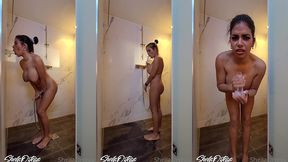 solo masturbation hot video in the shower horny - sheila ortega