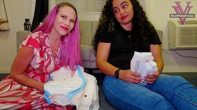 Pissy pants Step-son gets a diaper: Embarrassment, CFNM, Adult Diaper- 1080p