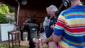 Hot Brunette Teen Fucked in POV in the Bathroom