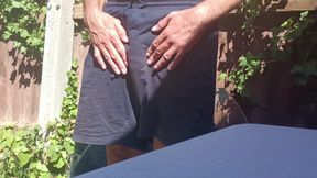 Masturbating Naked Outdoors, Big Cock Wanking, Edging, Cumming - Rockard Stepdaddy