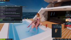 summer pool shemale&#039;s fuck 3d adult life simulator