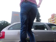 My daily public rewetting jeans