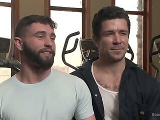 Hot Gym Stud Tormented and Fucked by the Creepy Handyman