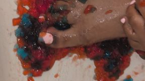 Goddess Has Foot Fun With Jello part 2