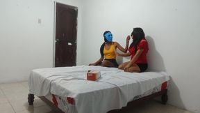 Spectacular!! Bride Takes Her Best Friend to the Boyfriend's House to Watch How to Give Juicy Blowjobs