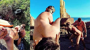 SURUBA FETICHISTA NO PÊLO NA PRAIA DE FLORIANÓPOLIS