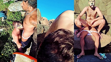 SURUBA FETICHISTA NO PÊLO NA PRAIA DE FLORIANÓPOLIS