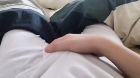 First Morning Jerking and First Cum in 2024