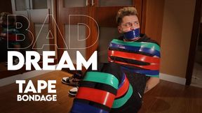 Bad Dream - Tonny in Tape Bondage (720p) - TiedMan - Gay Domination - BDSM - Gay Bondage - Tape - Smell Sneakers