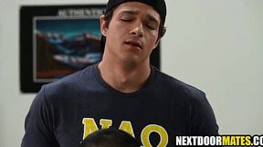 Horny College Jock Bangs Tight Asian Slut in Frat House Filth