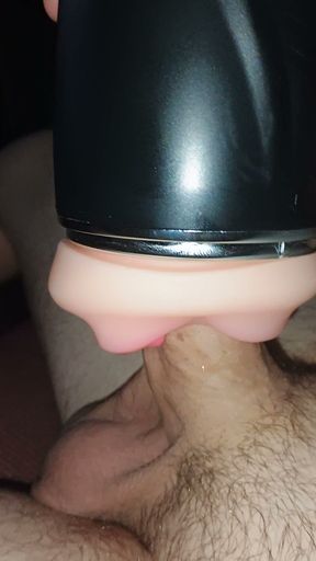 Daddy playing with his toy