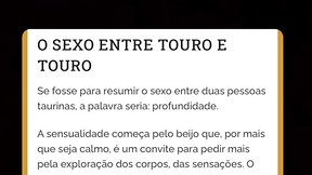 Aline tavares: “o sexo entre os taurinos “ —— aproveite essa explosão