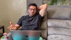 annabelle blue stretching session ends in wet fetish fuck