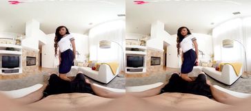 Venus Lux gets destroyed by a massive VR cock while she’s lost in virtual reality