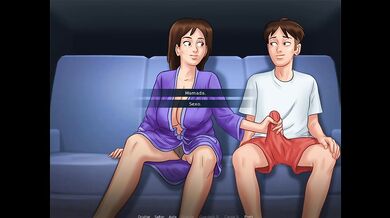 Wet stepmom downstairs asks for movie night and then ends up asking to be made love to her I REALLY WANTED - summertime saga