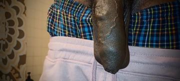 Chocolatemeatstick Swinging And Jacking Off Big Black Dick