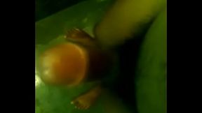 Cumshot in bathtime