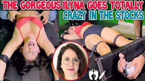 THE GORGEOUS ILYNA GOES TOTALLY CRAZY IN THE STOCKS - FULL HD MP4