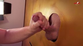 This Young Thick Cock Just Exploded with a Insane Triple Full-body Orgasm at the Gloryhole
