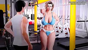 Busty MILF Step Mom With A Big Ass Twerks For Step Son In Public Gym