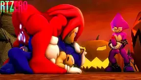 StepSonic and Knuckles Dig Deep in Furry Gay Anal Adventure [RTZero]