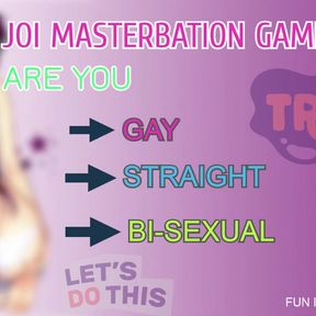 AUDIO ONLY - JOI masturbation game are you straight gay or bi
