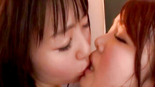 Lesbian Uniform Fever - Hot Asian Girls Scissoring In college girl Outfits