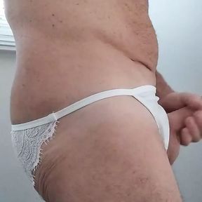 CD Performs Quick Tease Showing New White Bra and Panties