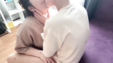 My lesbian neighbor kisses so fucking well that I couldn't resist and licked her pussy.