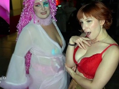 Naughty amateur German Milf group sex action