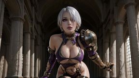 ivy’s chains wrap tight... and so do her thighs ~ ai-generated