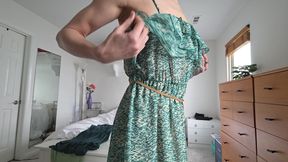 Tall Skinny Asian Try-on Haul Green Dresses for St Patty's Day