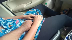 office manager enjoying hot Romance with married colleague inside car part 1