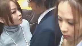 Sizzling Upskirt Peek at Busty Japanese Babe in Busy Bustling Bus