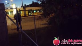 Kessie Shy FUCKED behind billboard in Berlin! Dates66