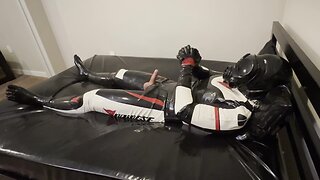 Rubber biker drone self-pleasure