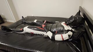 Rubber biker drone self-pleasure