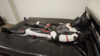 Rubber biker drone self-pleasure